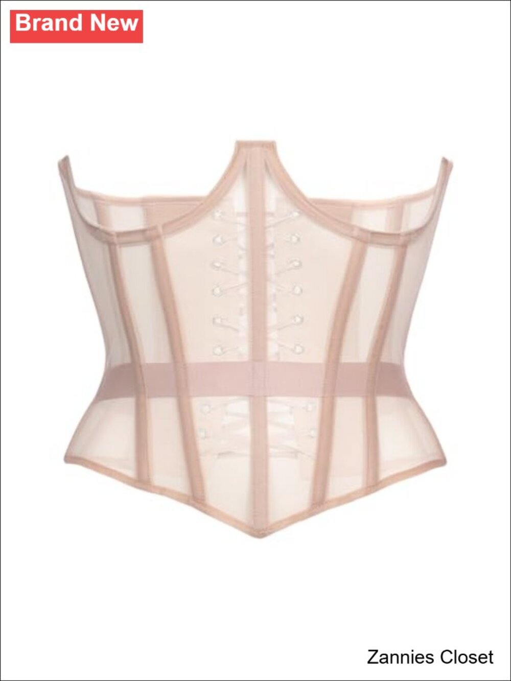 ✨ Mesh Corset Waist Trainer for Women - Underbust Lace Up Waist Cincher